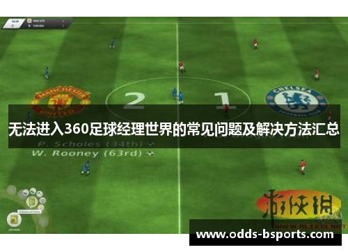 无法进入360足球经理世界的常见问题及解决方法汇总